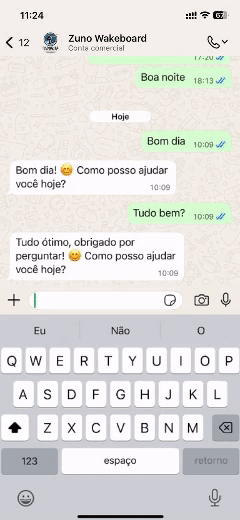 Bot de atendimento e agendamento Merkos AI no WhatsApp